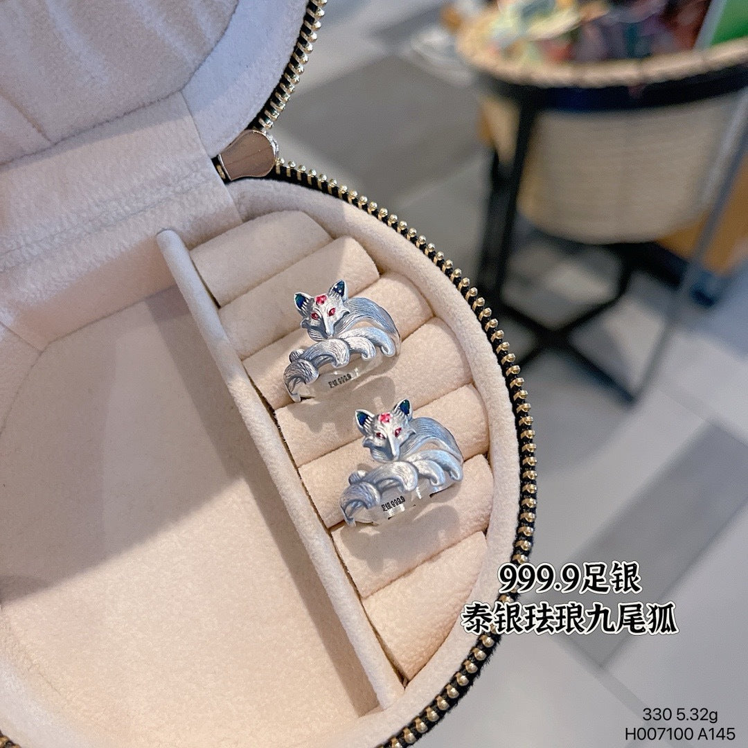 Nine-Tailed Fox Love Charm Ring - gift box view
