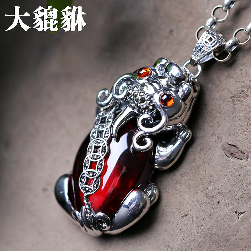 Pixiu Prosperity Silver Pendant