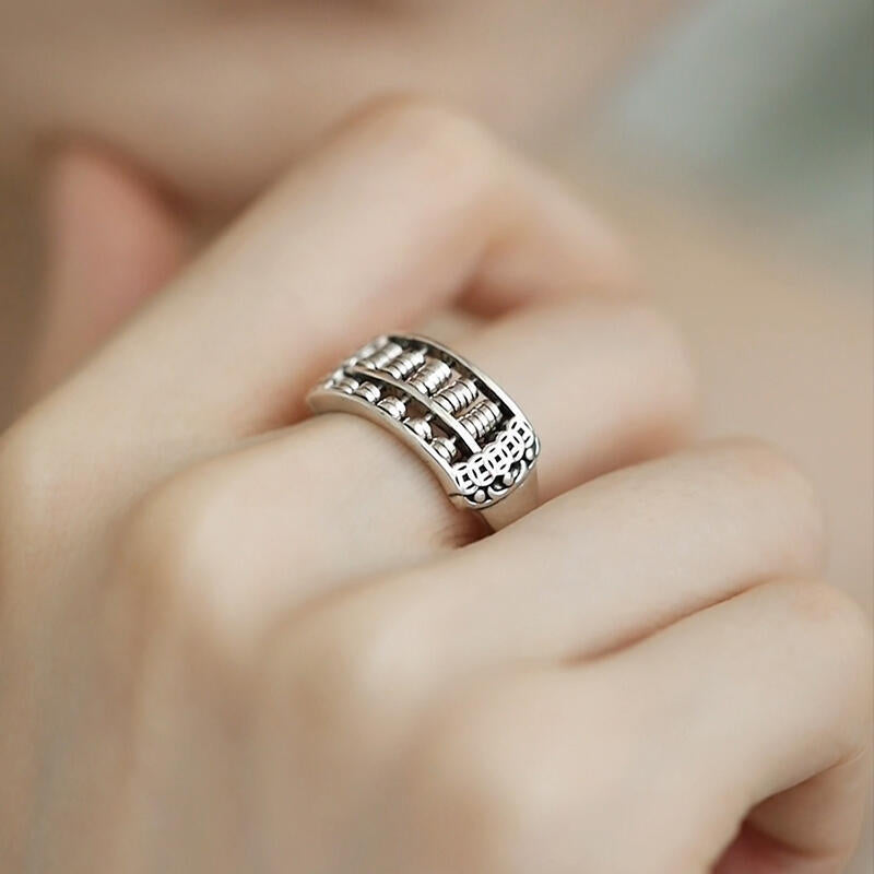 Abacus Coin Spinner Ring product image