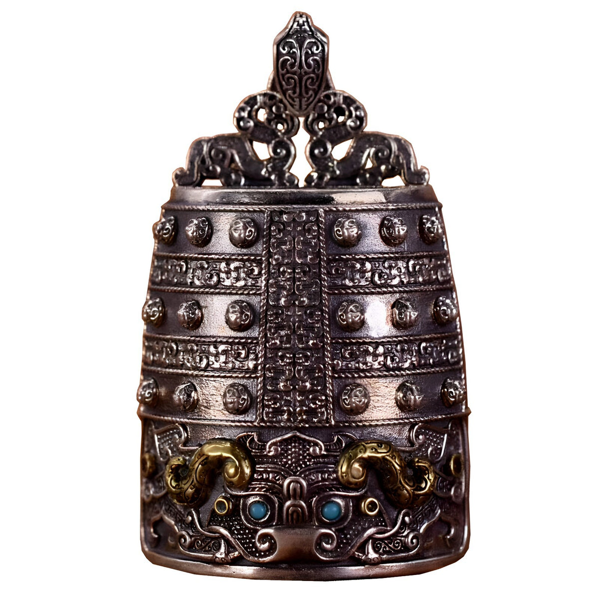Taotie Bell Pendant Necklace view 5